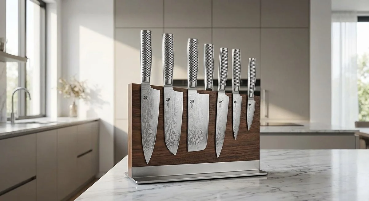 Set completi di coltelli Global professionali